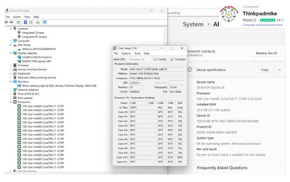 Lenovo ThinkPad P14s i7 1270P **12 Core** 32GB RAM 512GB SSD IPS WUXGA NVIDIA T550 WIN11 (1251)