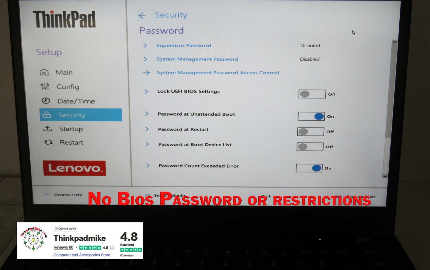 Lenovo ThinkPad T14 AMD Ryzen 7 Pro 8 CORE 32GB RAM 256GB SSD IPS FHD SCREEN (1176)