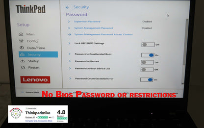 Lenovo ThinkPad T14 AMD Ryzen 7 Pro 8 CORE 32GB RAM 256GB SSD IPS FHD SCREEN (1176)