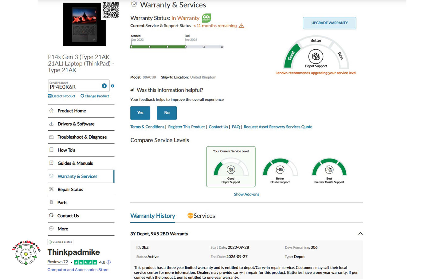 Lenovo ThinkPad P14s i7 1260P **12 Core** 32GB RAM 512GB SSD IPS WUXGA NVIDIA T550 WIN11 (1248)