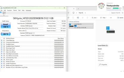 Lenovo ThinkPad P14s AMD Ryzen 7 Pro 8 Core 32GB RAM 512GB SSD IPS Screen (1298)