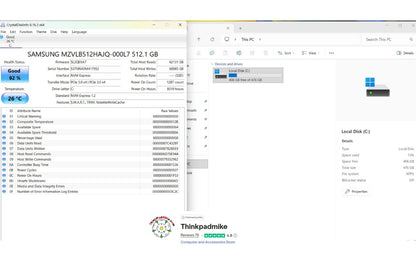 Lenovo ThinkPad P52 i7 *6 CORE* 8850H 2.6Ghz 64GB RAM 512GB SSD IPS B\L KB NVIDIA P2000 (1276)