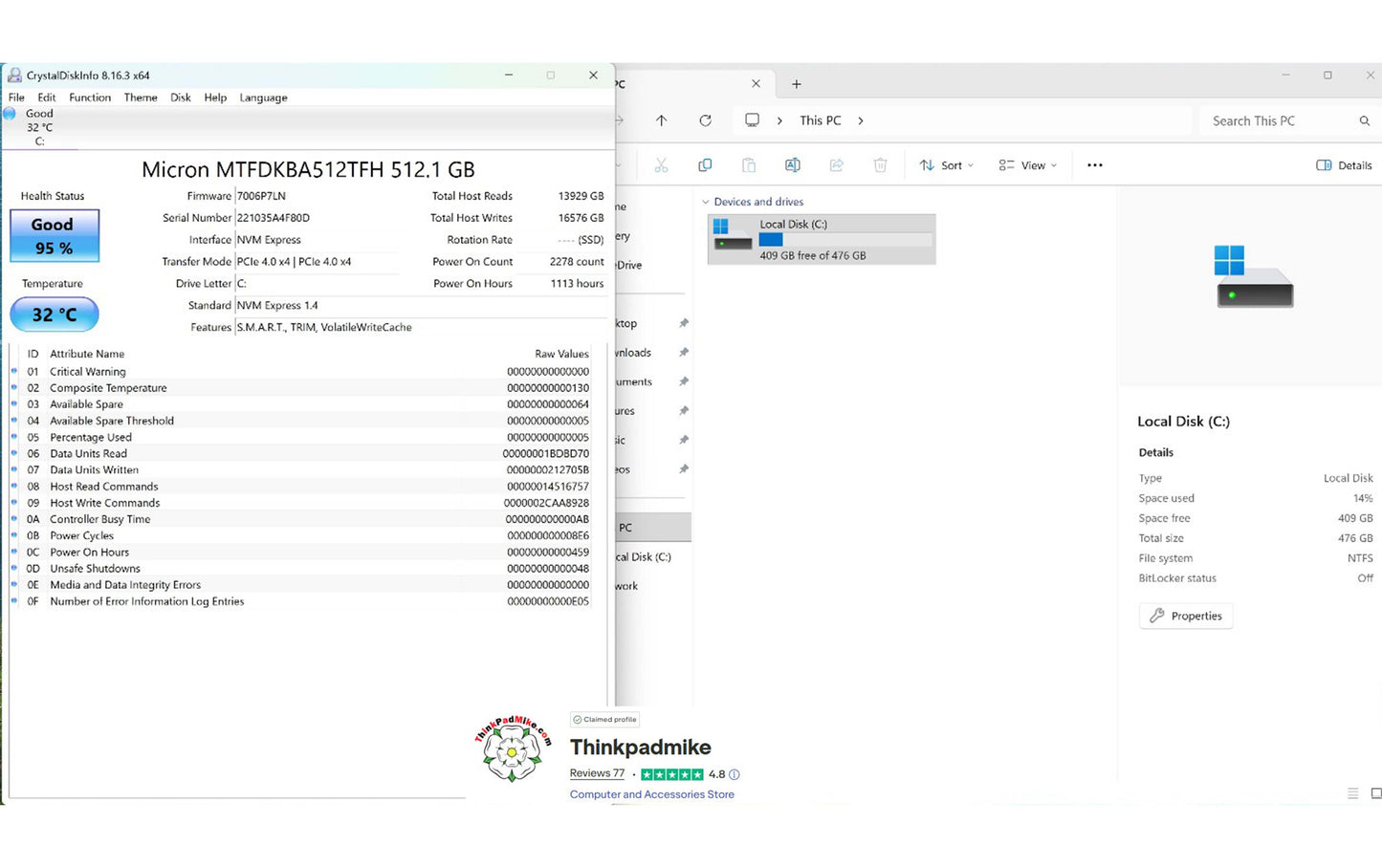 Lenovo ThinkPad P15 i7 11850H *8 CORE* 32GB RAM 512GB SSD UHD NVIDIA T1200 (1300)