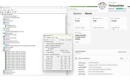 Lenovo ThinkPad P53 i7 *6 CORE* 9750H 2.6Ghz 32GB RAM 512GB SSD IPS B\L KB NVIDIA T1000 (1317)