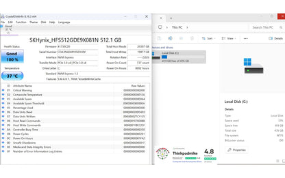 Lenovo ThinkPad T14 AMD Ryzen 7 Pro 8 CORE 32GB RAM 512GB SSD IPS FHD SCREEN B\LKB (1229)