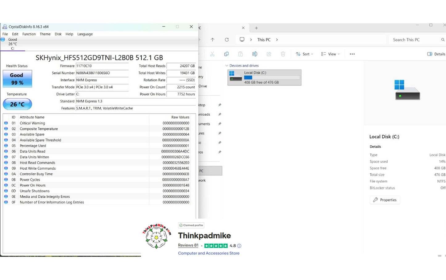 Lenovo ThinkPad P15 i7 10750H *HEX CORE* 32GB RAM 512GB SSD IPS NVIDIA T1000 (1311)