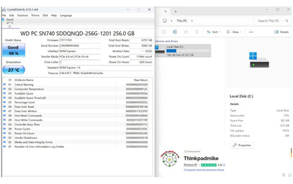 Lenovo ThinkPad T14 AMD Ryzen 7 Pro 8 CORE 32GB RAM 256GB SSD IPS WUXGA SCREEN B\LKB (1310)
