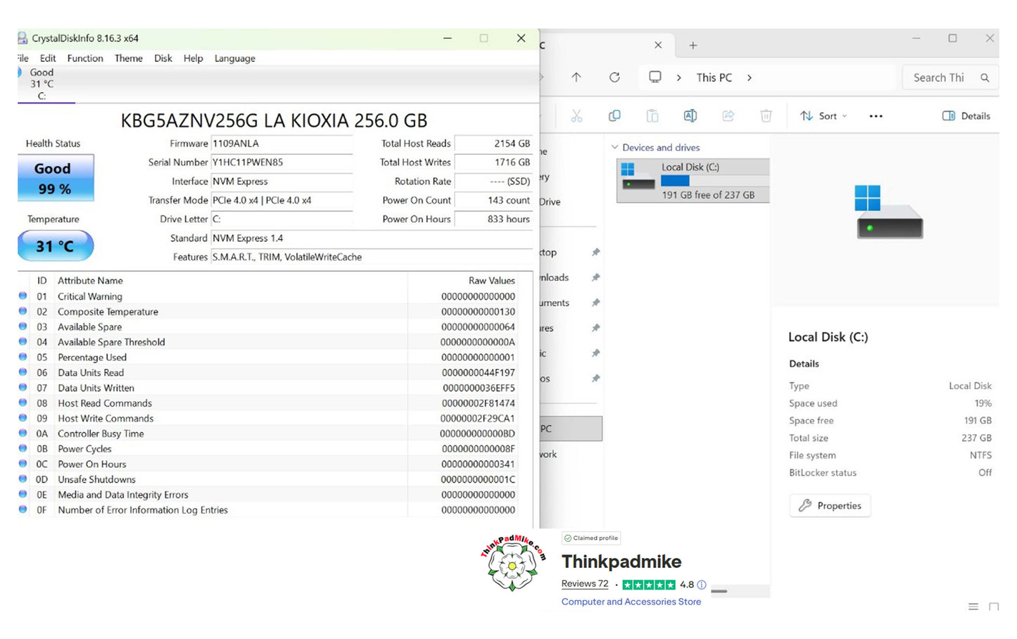 Lenovo ThinkPad x13 Gen 2 i5 1135G7 8GB RAM 256GB SSD WUXGA IPS SCREEN B\LKB (1243)
