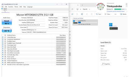 Lenovo ThinkPad P14s i7 1260P **12 Core** 32GB RAM 512GB SSD IPS WUXGA NVIDIA T550 WIN11 (1250)