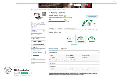 Lenovo ThinkPad T14 AMD Ryzen 7 Pro 8 CORE 32GB RAM 256GB SSD IPS WUXGA SCREEN B\LKB (1310)