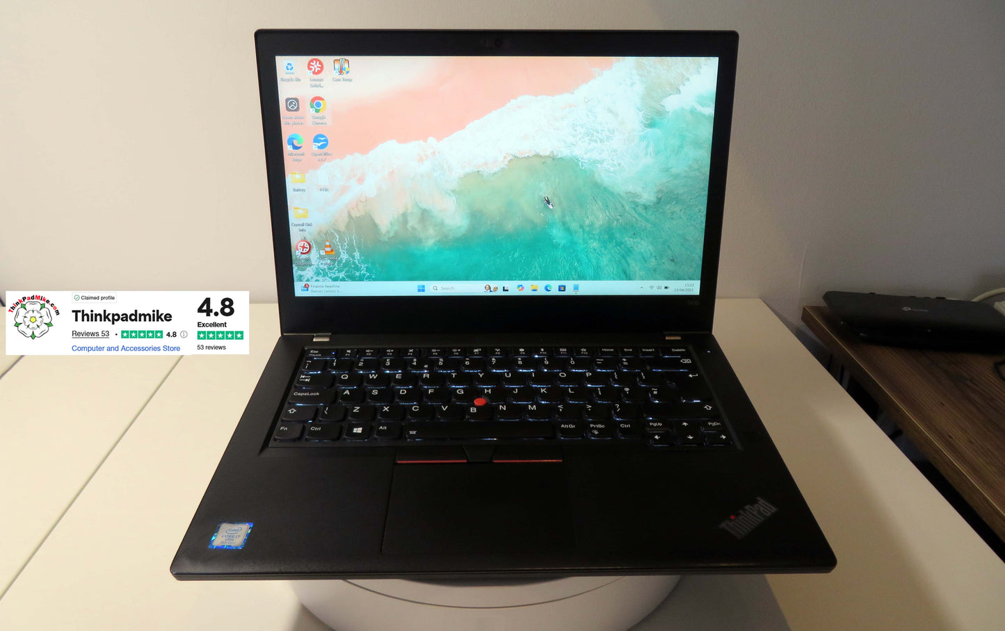 Lenovo ThinkPad T480 i7 8650U 64GB RAM 256GB + 512GB SSDs IPS SCREEN B\L KB (1134)