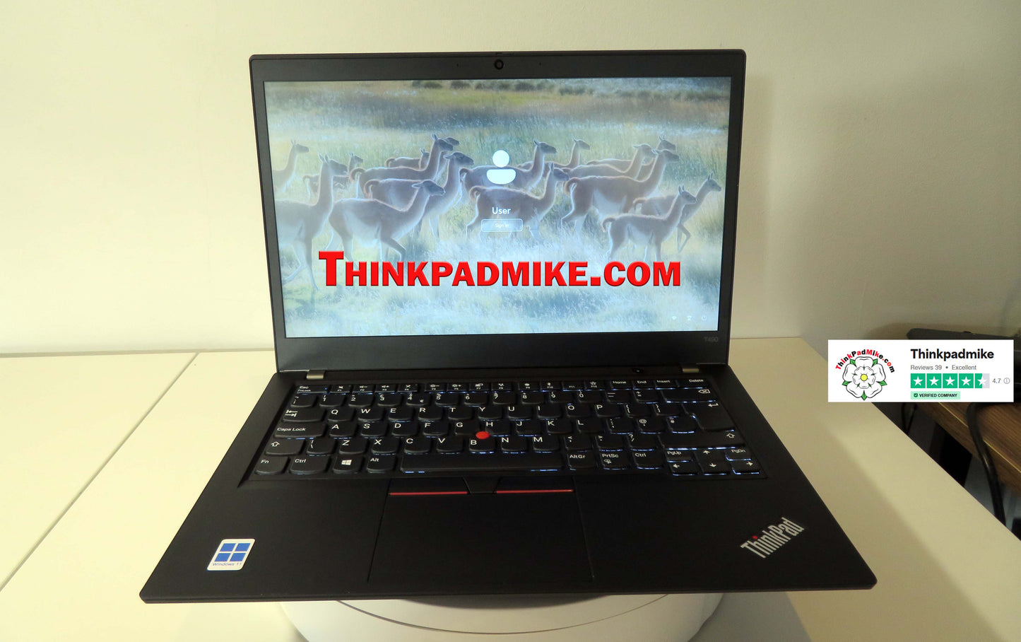 Lenovo ThinkPad T490 i7 1.9Ghz 8665U 16GB RAM 512GB SSD 14" Screen Backlit Keyboard (1051)