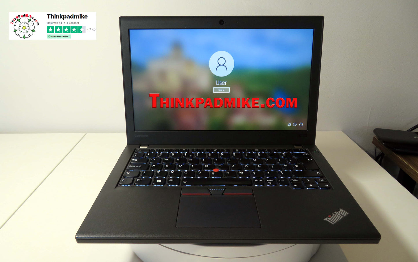 Lenovo ThinkPad x270 i7 7600U 2.8Ghz 16GB RAM 512GB SSD 12.5" SCREEN B\L Keyboard (1059)