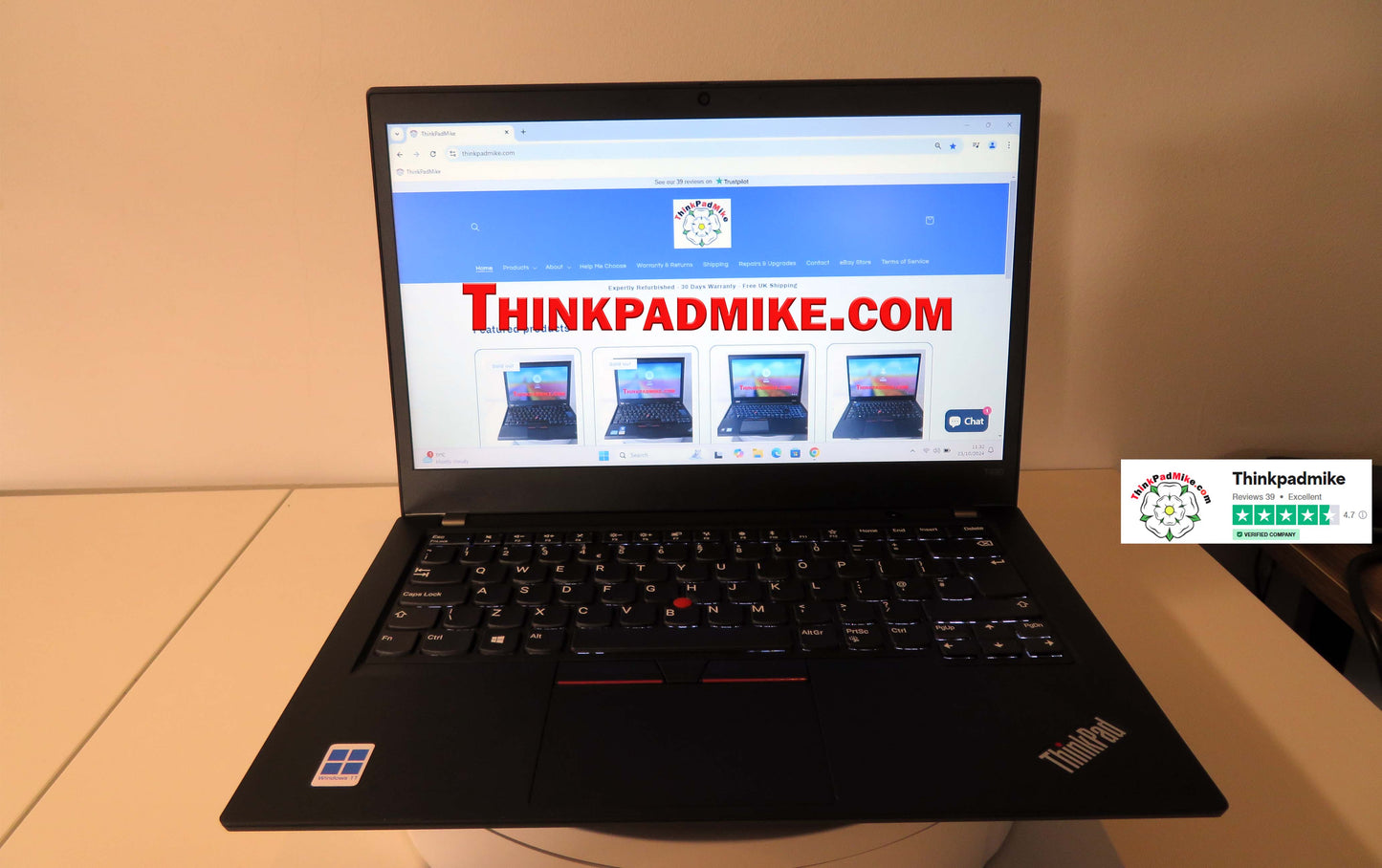 Lenovo ThinkPad T490 i7 1.9Ghz 8665U 16GB RAM 512GB SSD 14" Screen Backlit Keyboard (1051)