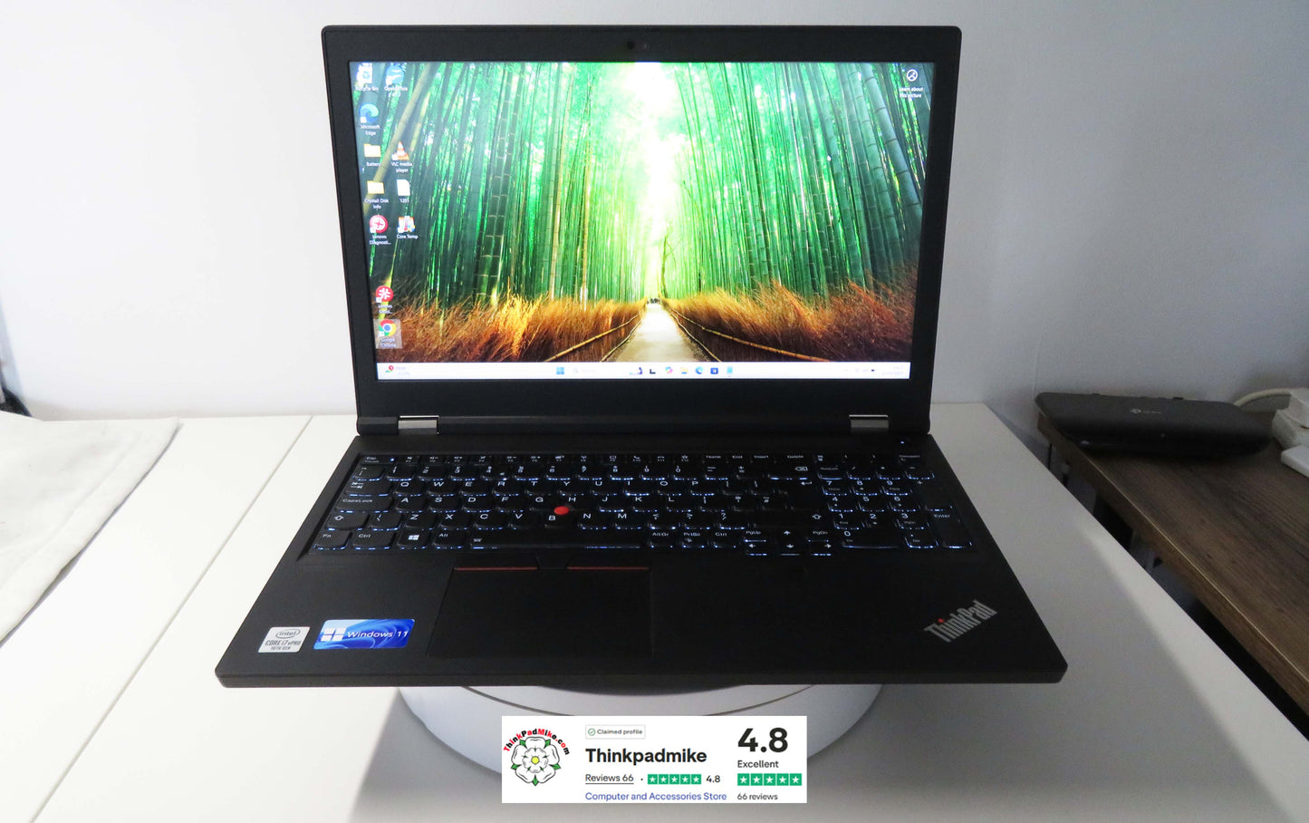 Lenovo ThinkPad P15 i7 *HEX CORE* 10850H 2.7Ghz 40GB RAM 512GB IPS B\L KB NVIDIA T2000 (1201)