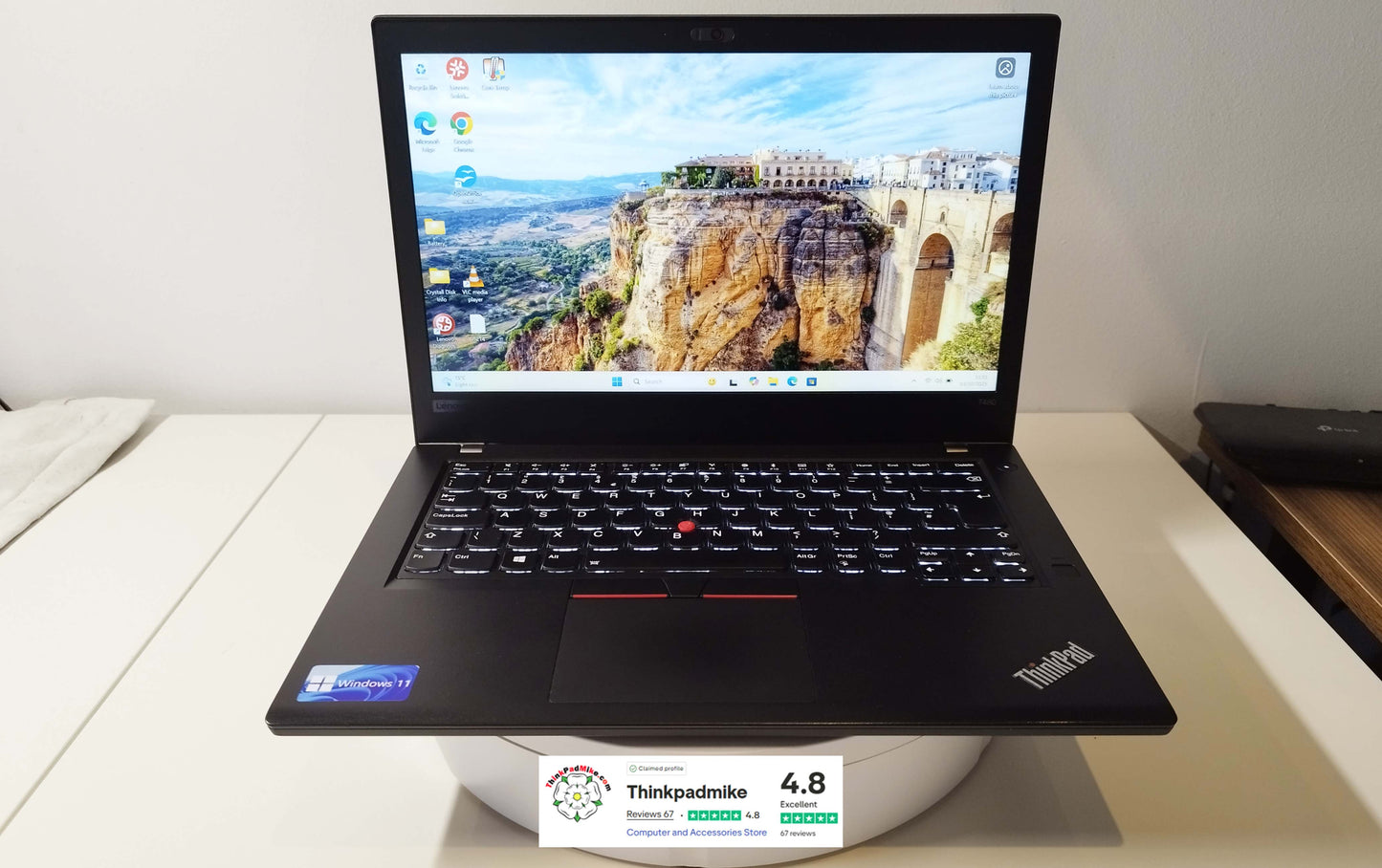 Lenovo ThinkPad T480 i5 8250U 32GB RAM 256GB SSD IPS TOUCH SCREEN (1214)