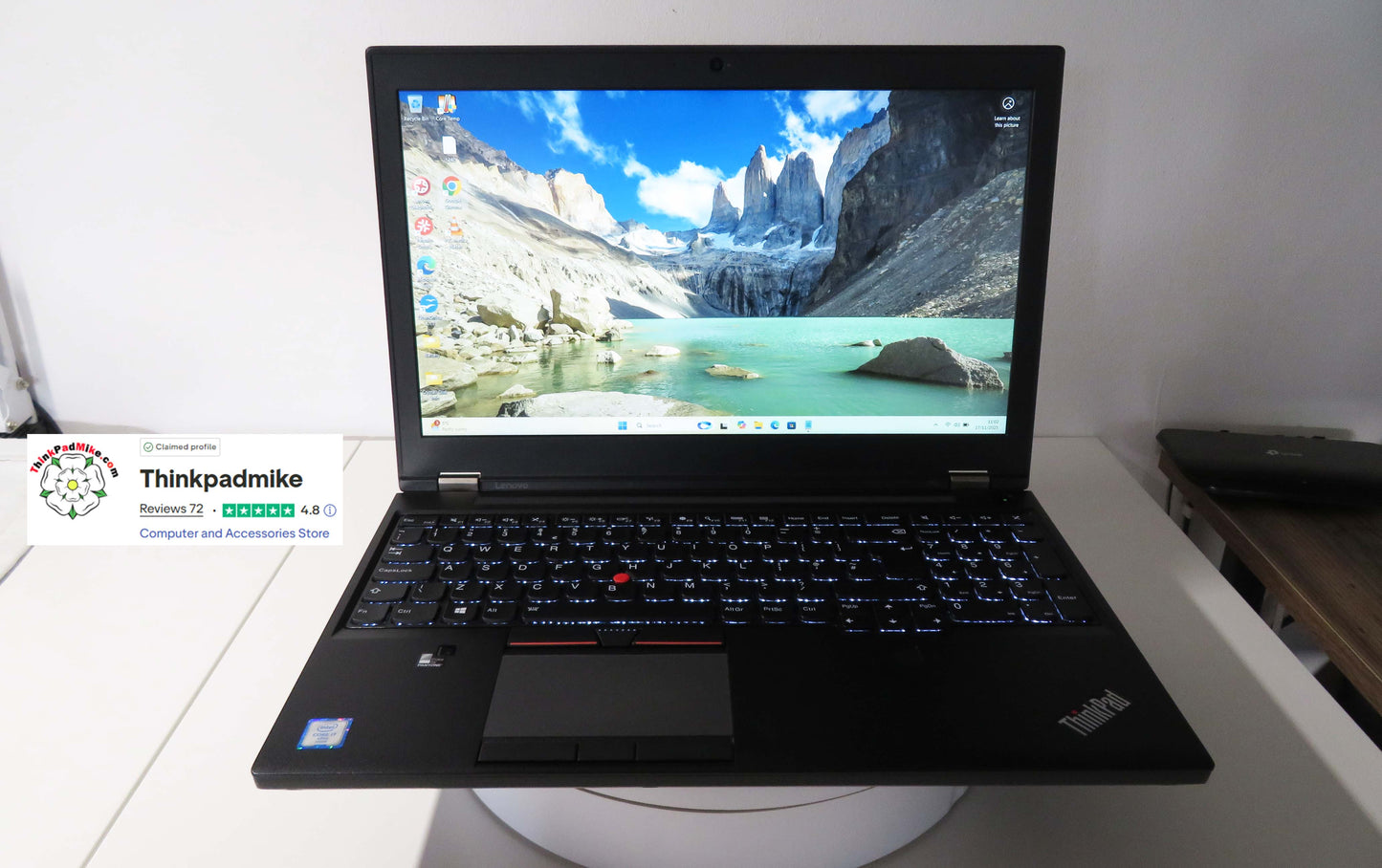 Lenovo ThinkPad P50 i7 6820HQ 32GB RAM 2 x 256GB SSDs IPS NVIDIA M2000M (1240)