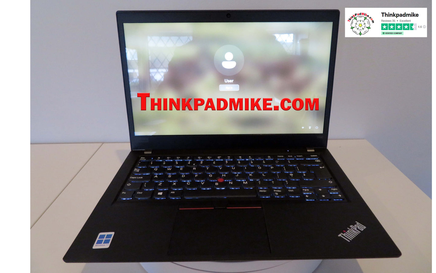 Lenovo ThinkPad T490 i7 1.9Ghz 8665U 32GB RAM 512GB SSD IPS Screen Backlit Keyboard (1044)