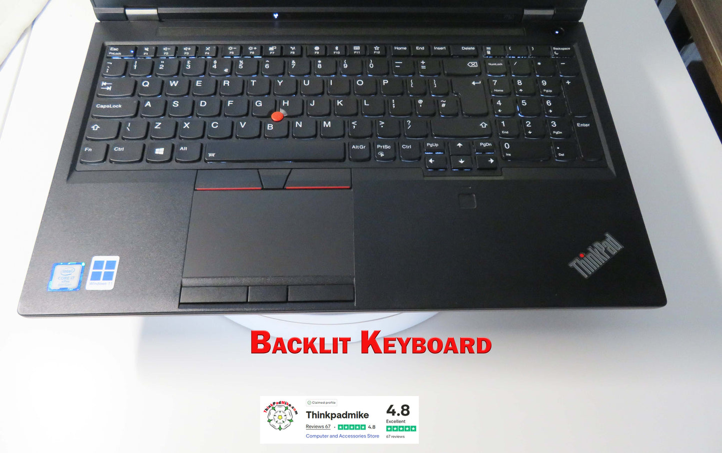 Lenovo ThinkPad P52 i7 *HEX CORE* 8850H 2.6Ghz 64GB RAM 512GB + 120GB IPS B\L KB NVIDIA P2000 WIN11 (1151)