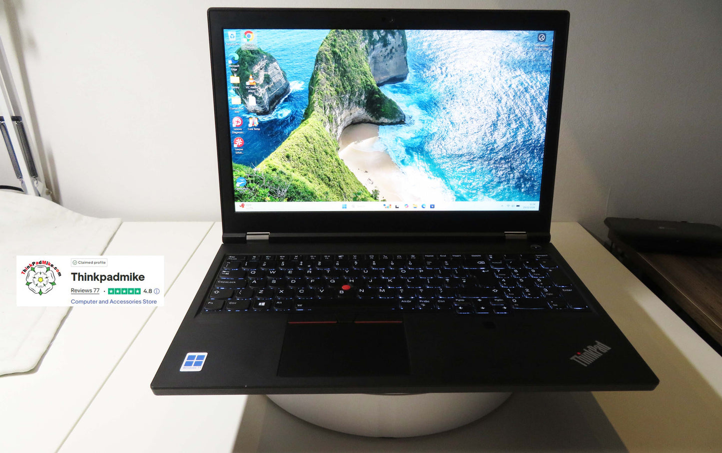 Lenovo ThinkPad P15 i7 10850H *6 CORE* 40GB RAM 512GB SSD IPS NVIDIA T2000 (1285)