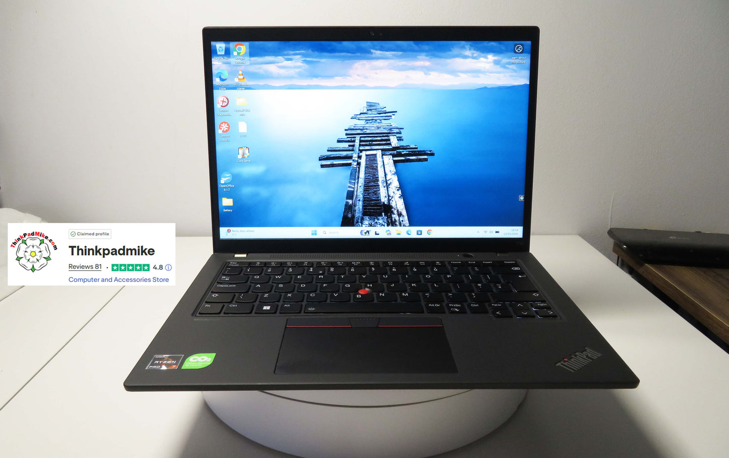 Lenovo ThinkPad T14 AMD Ryzen 7 Pro 8 CORE 32GB RAM 256GB SSD IPS WUXGA SCREEN B\LKB (1310)