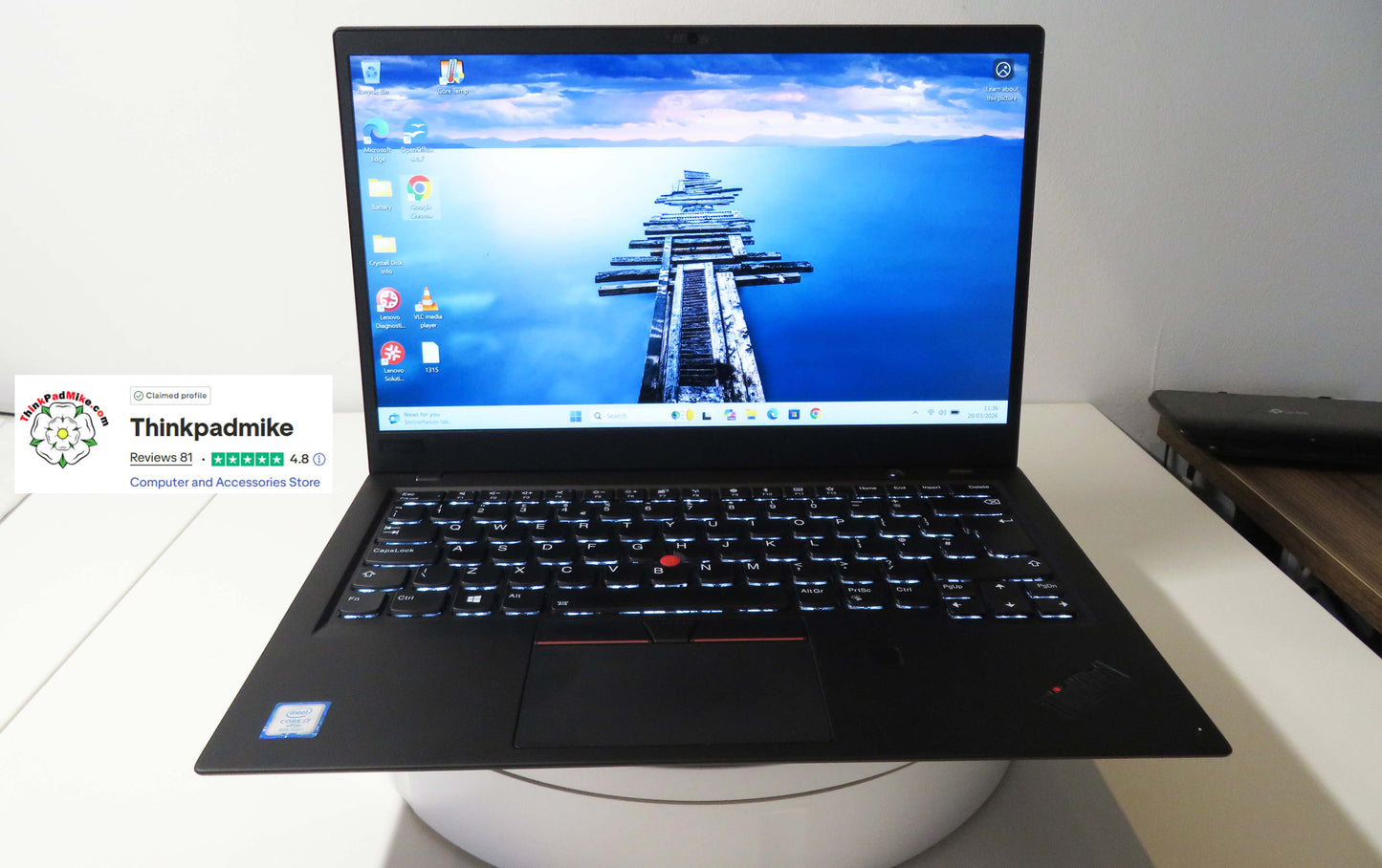Lenovo ThinkPad x1 Carbon 6th Gen i7 8650U 1.9Ghz 16GB RAM 256GB SSD IPS Screen B\LKB (1315)