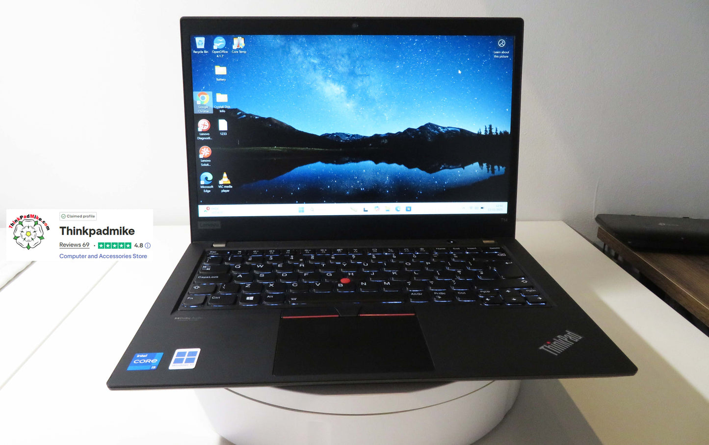 Lenovo ThinkPad T14 i5 1135G7 16GB RAM 256GB SSD IPS FHD SCREEN B\LKB (1233)