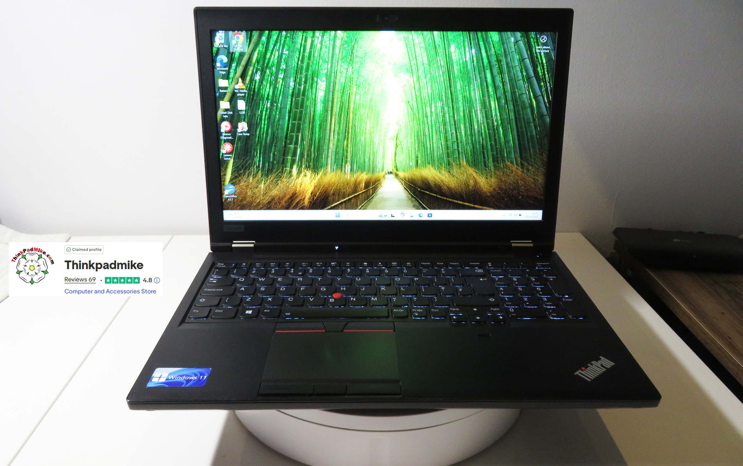Lenovo ThinkPad P52 i7 *6 CORE* 8850H 2.6Ghz 64GB RAM 512GB IPS B\L KB NVIDIA P2000 (1239)
