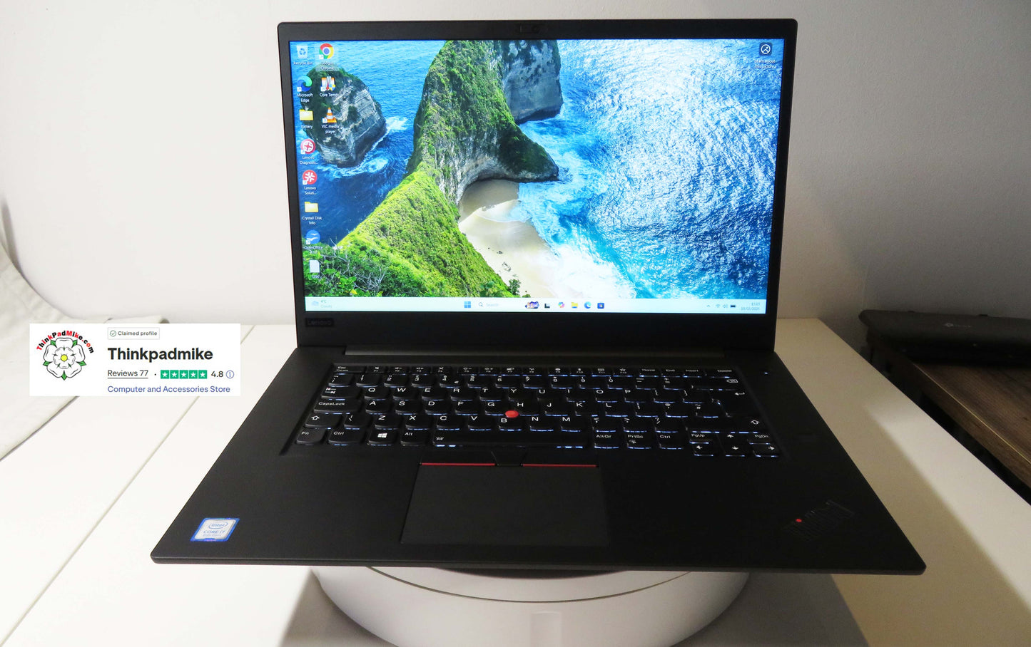 Lenovo ThinkPad P1  i7 *6 CORE* 8750H 2.2Ghz 32GB RAM 512GB SSD IPS B\L KB NVIDIA P1000 (1296)