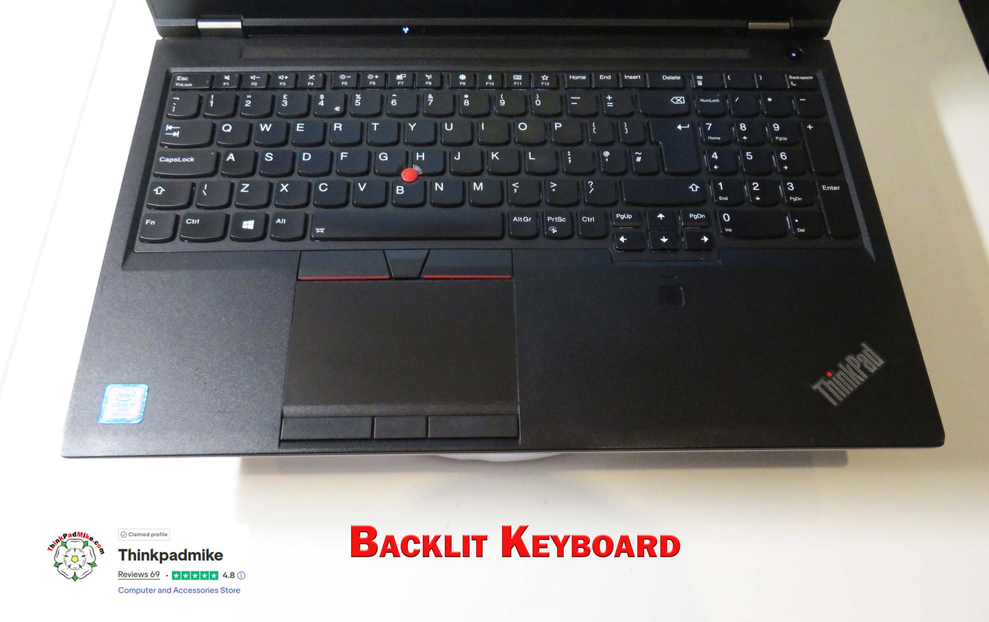 Lenovo ThinkPad P52 i7 *6 CORE* 8850H 2.6Ghz 40GB RAM 512GB IPS B\L KB NVIDIA P2000 (1238)