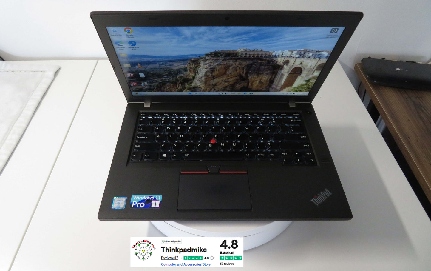 Lenovo ThinkPad T460 i7 6600U 2.6Ghz 16GB RAM 240GB SSD IPS Screen B\L KB (797)