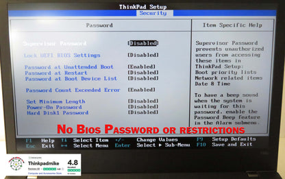 Lenovo ThinkPad T480 i5 8250U 16GB RAM 256GB SSD IPS SCREEN WIN11 (1183)