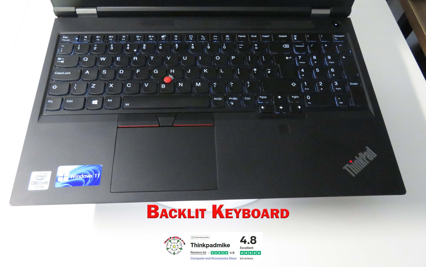 Lenovo ThinkPad P15 i7 *HEX CORE* 10850H 2.7Ghz 40GB RAM 512GB IPS B\L KB NVIDIA T2000 (1201)