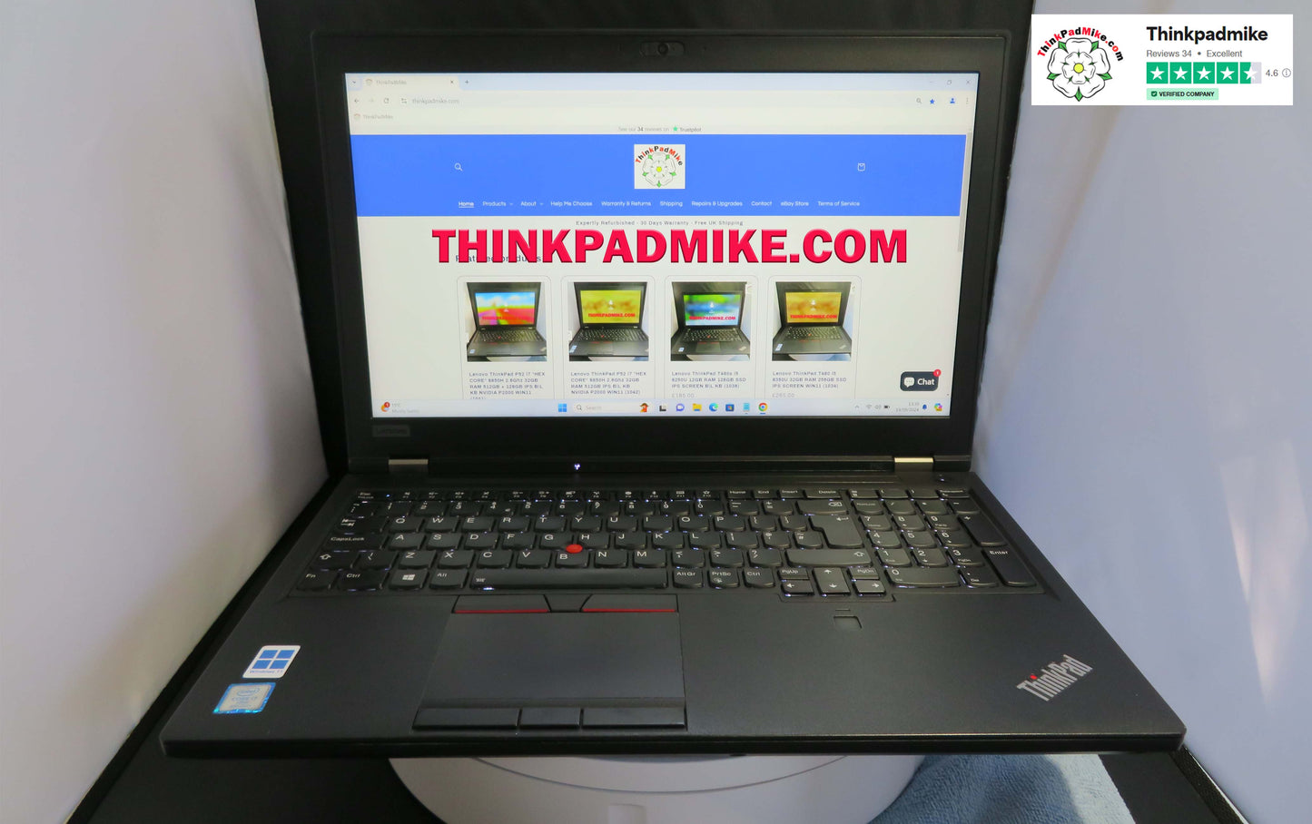 Lenovo ThinkPad P52 i7 *HEX CORE* 8850H 2.6Ghz 32GB RAM 512GB + 256GB IPS B\L KB NVIDIA P2000 WIN11 (1040)