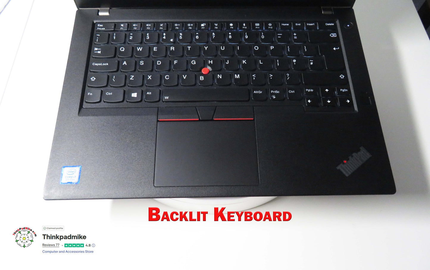 Lenovo ThinkPad T480 i7 8550U 32GB RAM 256GB SSD IPS SCREEN B\L KB (1294)