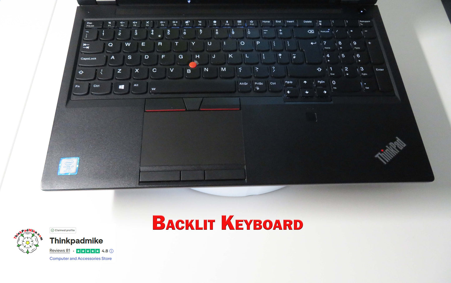 Lenovo ThinkPad P52 i7 *6 CORE* 8850H 2.6Ghz 32GB RAM 512GB SSD IPS B\L KB NVIDIA P1000 (1313)