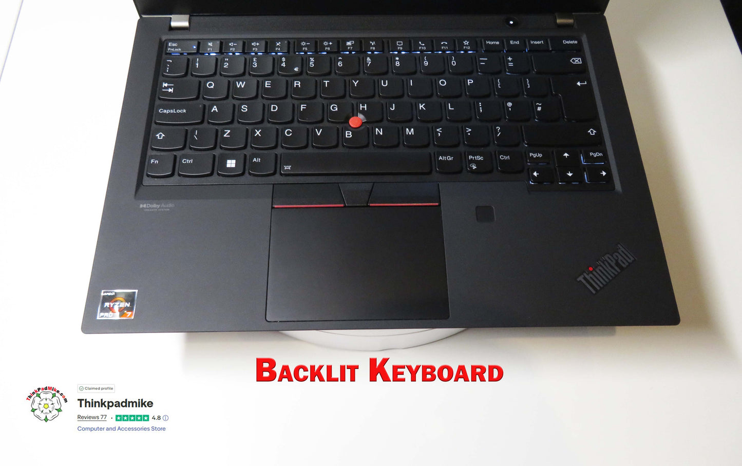 Lenovo ThinkPad P14s AMD Ryzen 7 Pro 8 Core 32GB RAM 512GB SSD IPS Screen (1290)