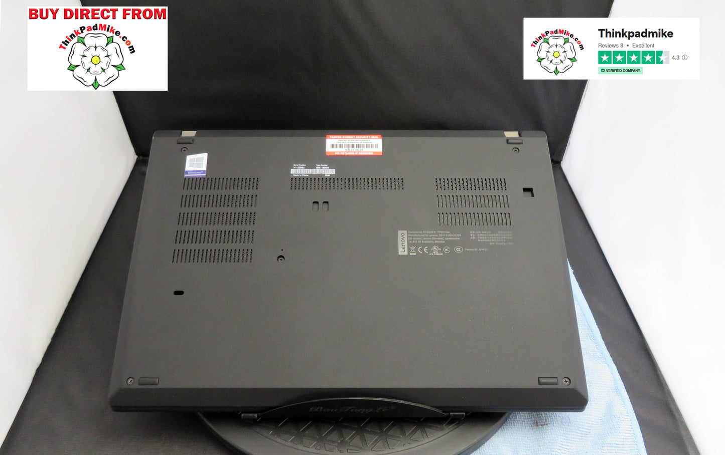 Lenovo ThinkPad T490 i7 1.8Ghz 8565U *40GB RAM* 512GB SSD IPS Screen Backlit Keyboard (738)