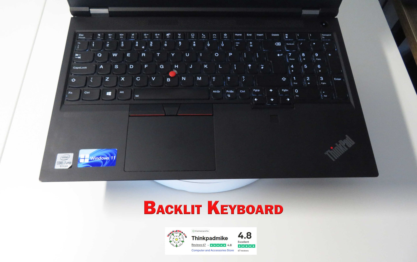 Lenovo ThinkPad P15 i7 *HEX CORE* 10850H 2.7Ghz 40GB RAM 512GB IPS B\L KB NVIDIA T2000 (1200)