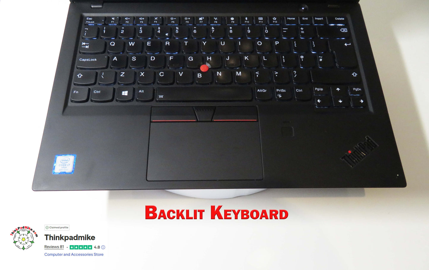 Lenovo ThinkPad x1 Carbon 6th Gen i7 8650U 1.9Ghz 16GB RAM 256GB SSD IPS Screen B\LKB (1315)