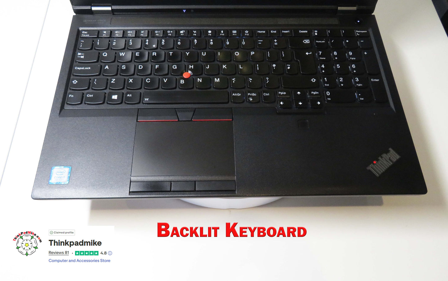 Lenovo ThinkPad P53 i7 *6 CORE* 9750H 2.6Ghz 32GB RAM 512GB SSD IPS B\L KB NVIDIA T1000 (1317)