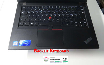 Lenovo ThinkPad T480 i7 8550U 64GB RAM 256GB SSD IPS SCREEN B\L KB (1184)