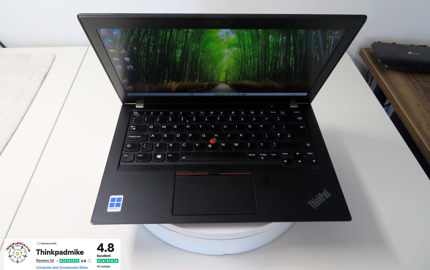 Lenovo ThinkPad x280 i7 8550U 1.8Ghz 8GB RAM 250GB SSD IPS Screen Backlit Keyboard WIN11 (846)