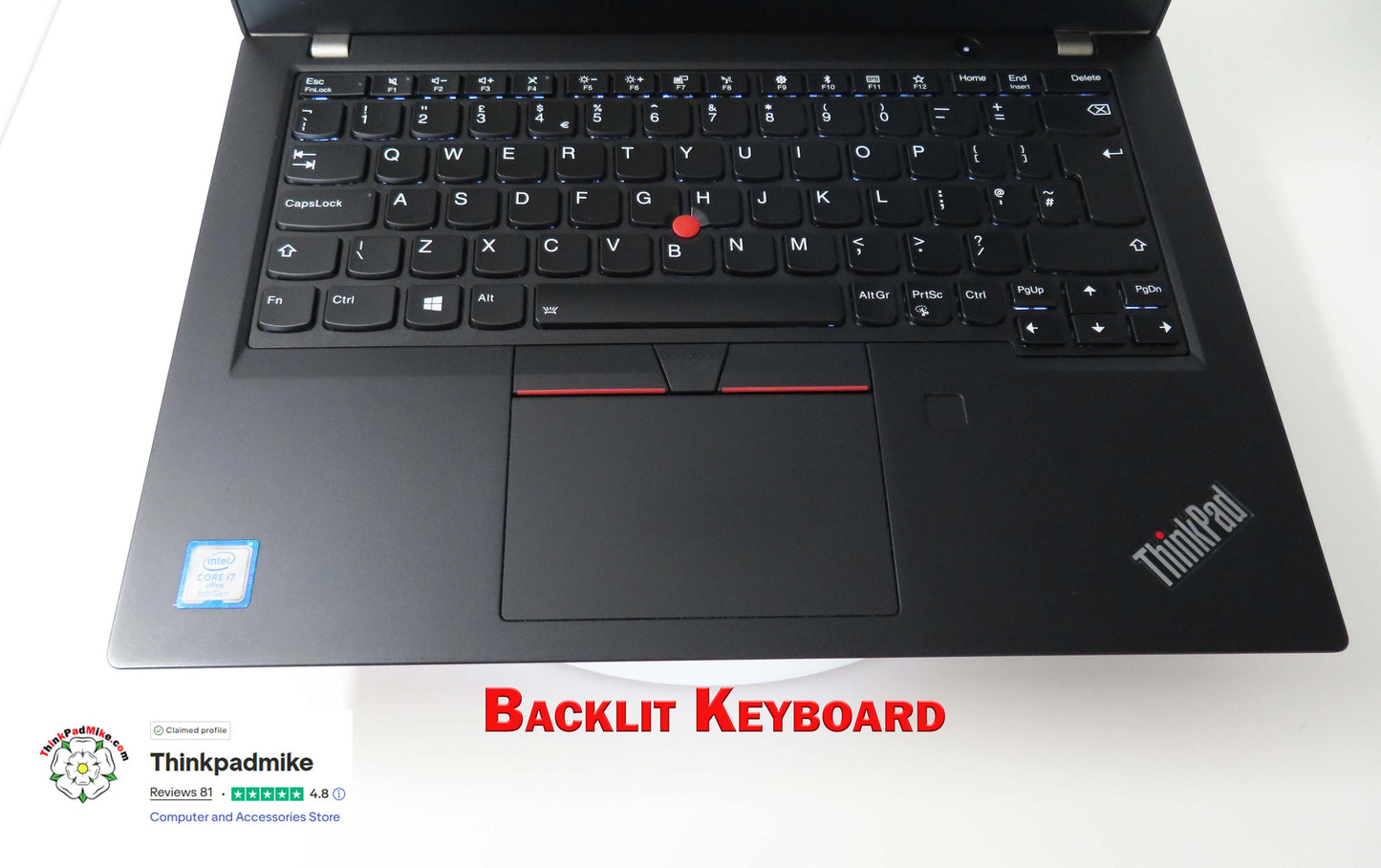 Lenovo ThinkPad x390 i7 1.9Ghz 8665U 16GB RAM 512GB SSD IPS Touch Screen B\L KB (1094)