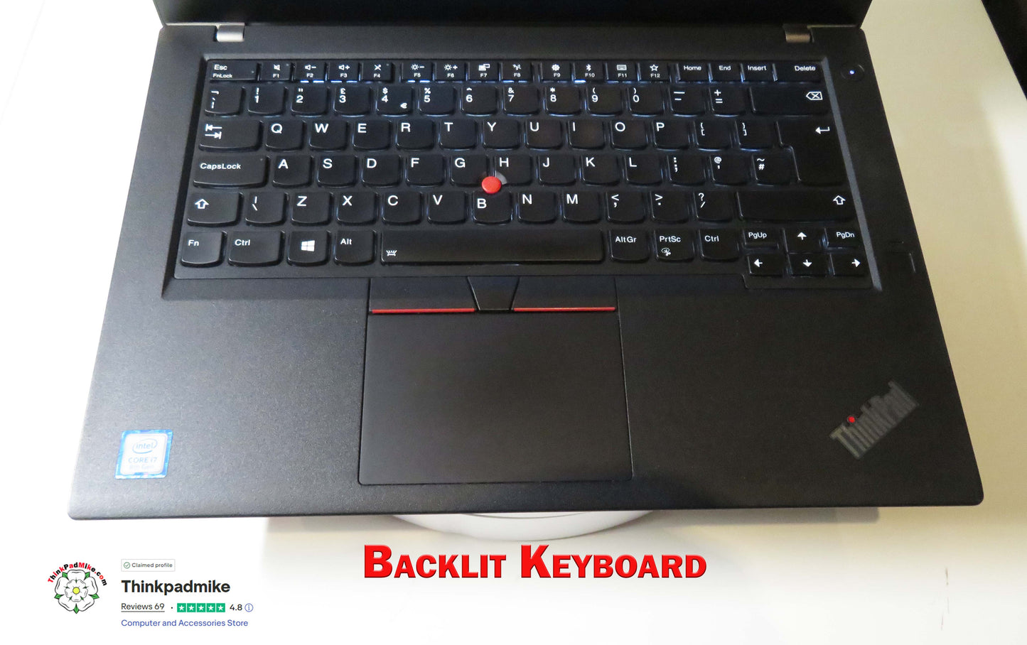 Lenovo ThinkPad T480 i7 8550U 32GB RAM 256GB SSD IPS SCREEN (1237)