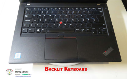 Lenovo ThinkPad T480 i7 8550U 32GB RAM 256GB SSD IPS SCREEN (1237)