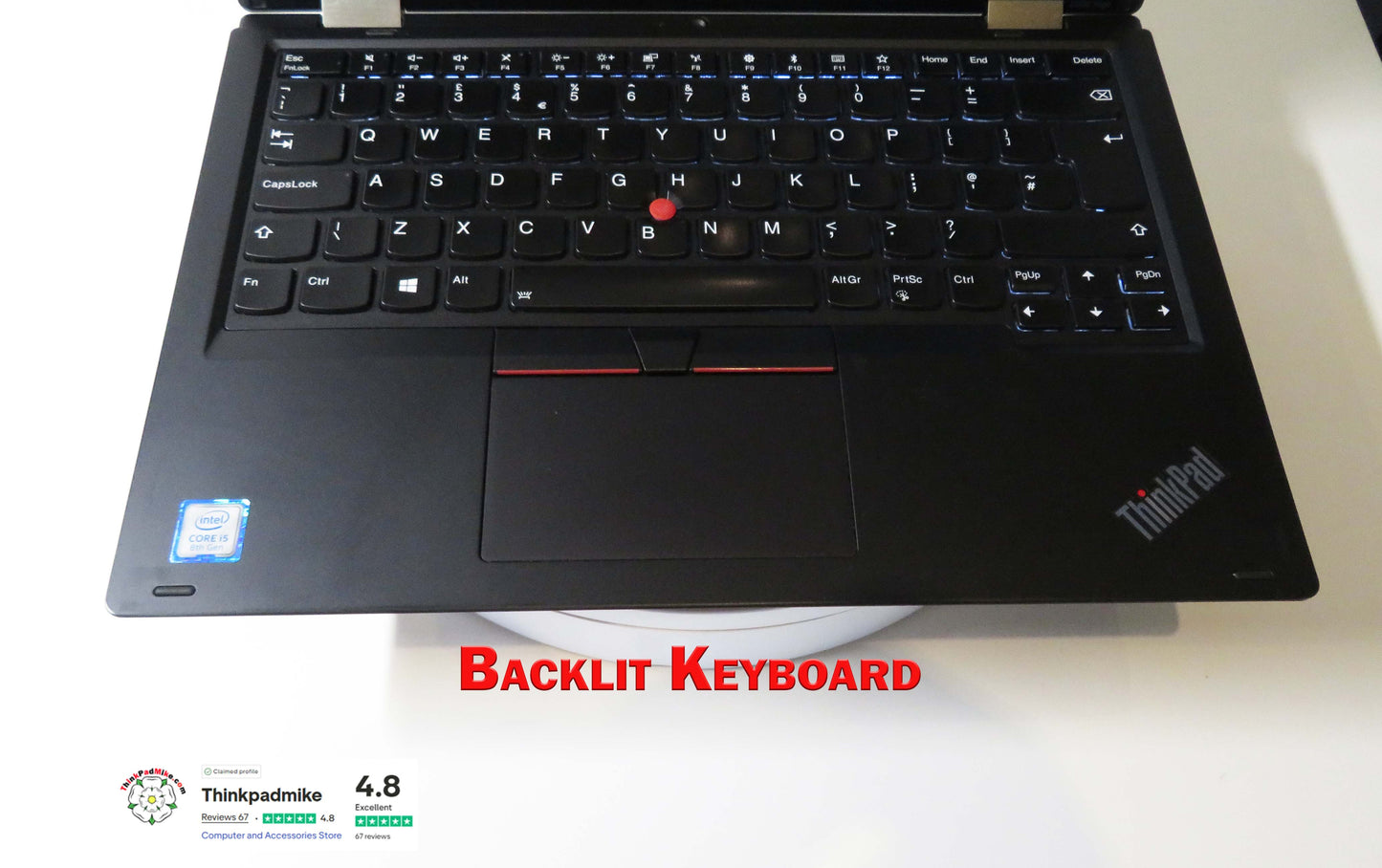 Lenovo ThinkPad L390 Yoga i5 1.6Ghz 8265U 16GB RAM 256GB SSD IPS TOUCH Screen Backlit Keyboard 2 in 1 Flip (1217)