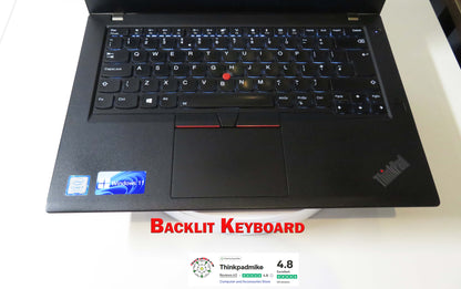 Lenovo ThinkPad T480 i7 8550U 32GB RAM 2 x256GB SSDs IPS SCREEN B\L KB (1197)
