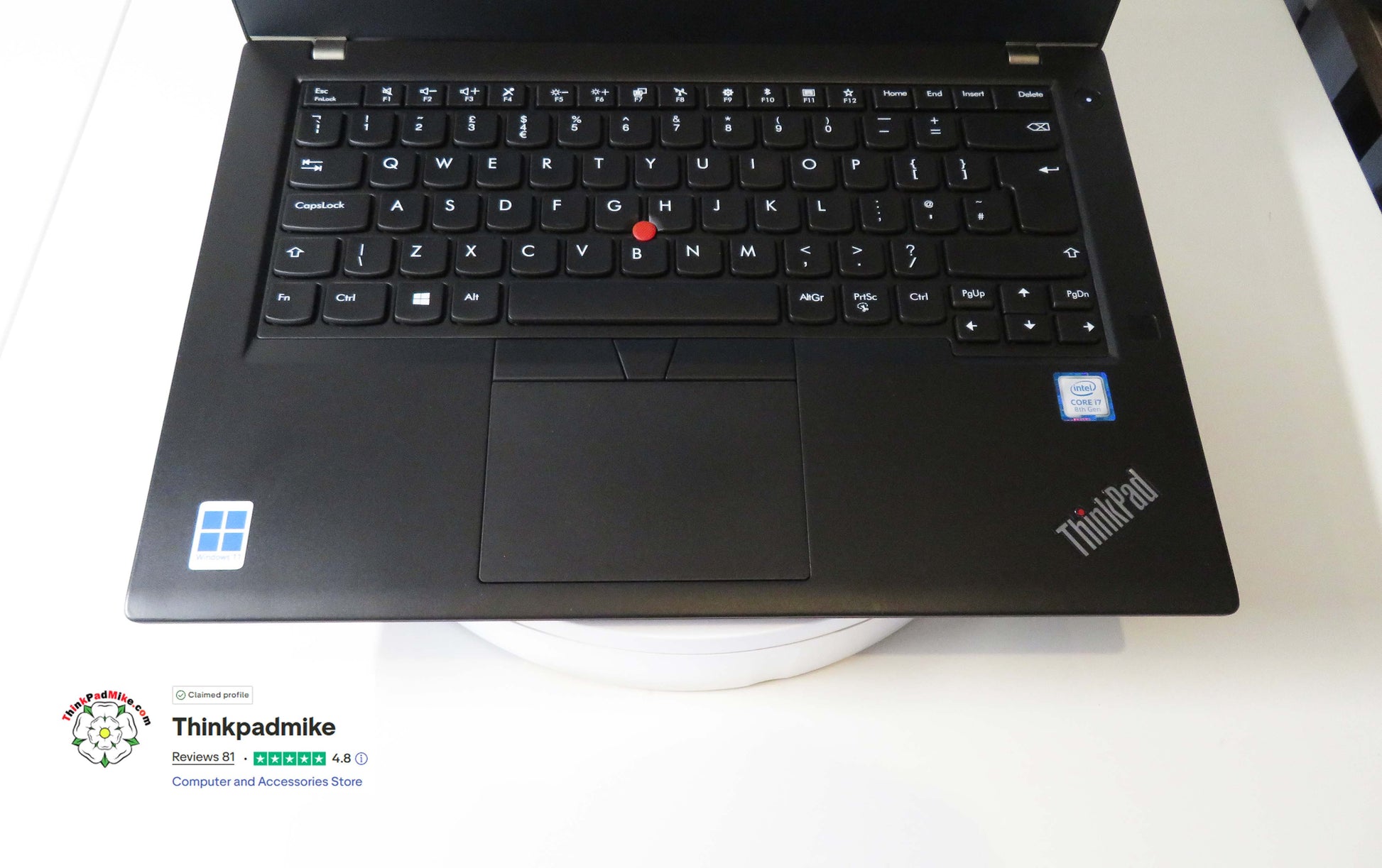 Lenovo ThinkPad T480 i7 Keyboard