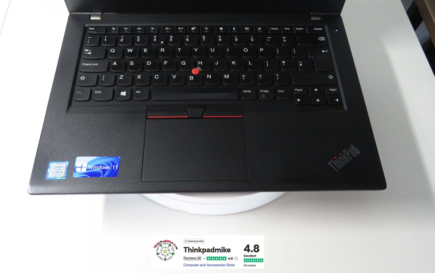 Lenovo ThinkPad T480 i5 8250U 16GB RAM 256GB SSD IPS SCREEN WIN11 (1187)